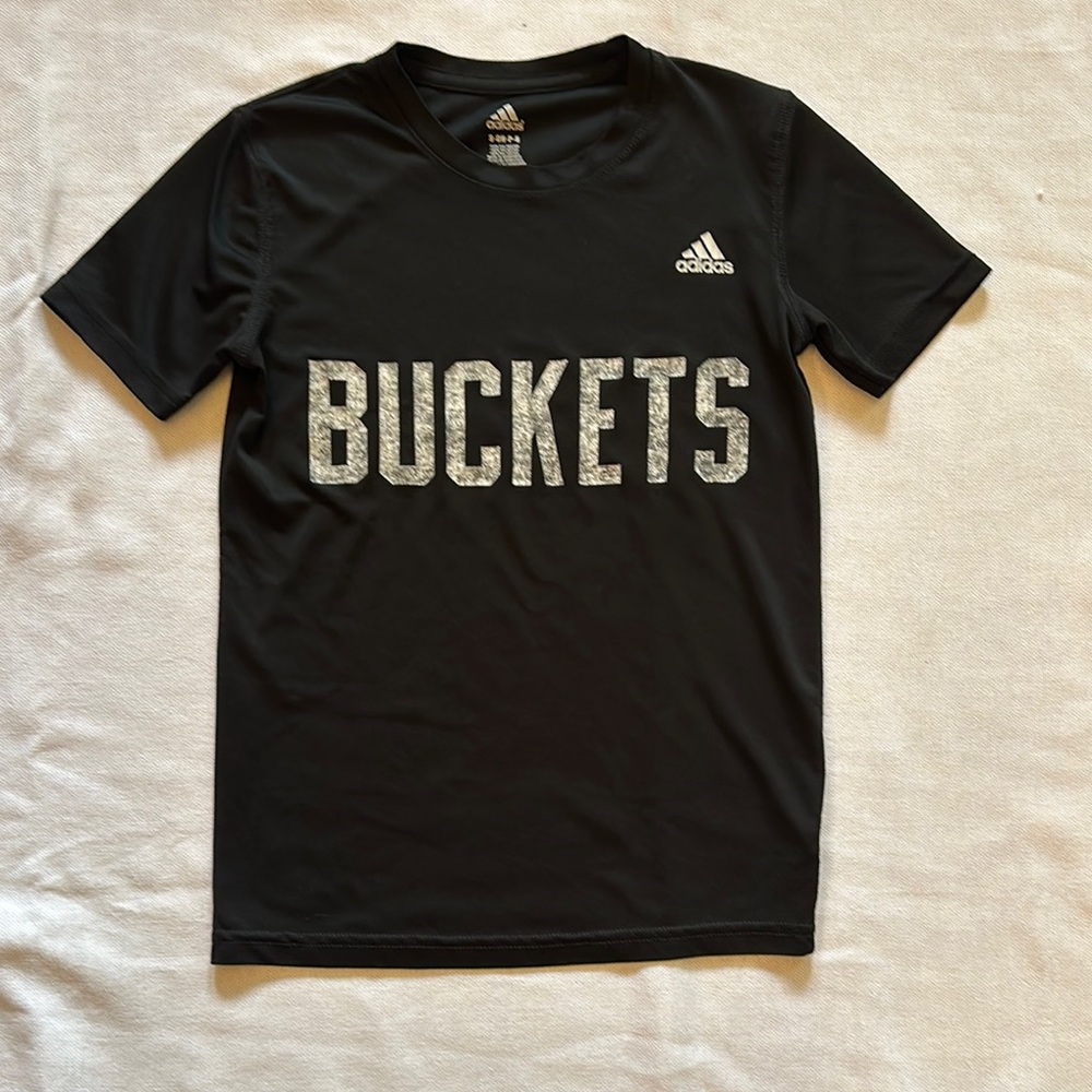 Adidas Black 'BUCKETS' T-Shirt